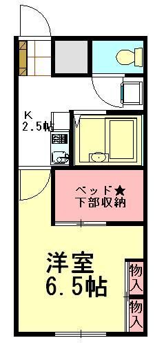 行田市長野のアパートの間取り