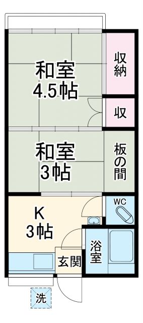 神奈川県川崎市宮前区宮崎（アパート）の賃貸物件の間取り