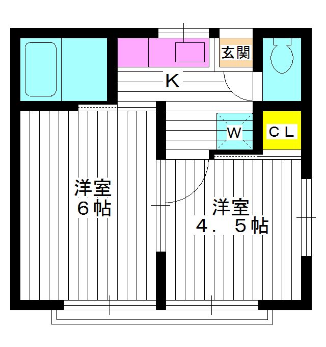 東京都練馬区練馬３（アパート）の賃貸物件の間取り