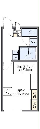 レオパレスやまなみの間取り