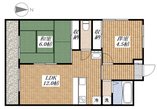 メゾンカワクボの間取り