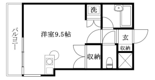 松山市湊町のマンションの間取り