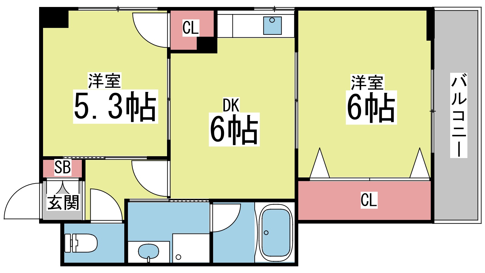 フォルム南六甲の間取り