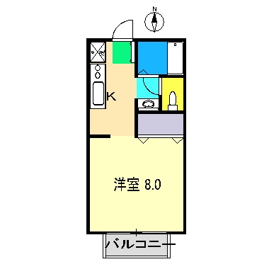 デリカハイツの間取り