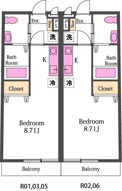 ワグテイルの間取り