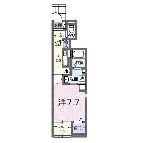 アクアプラ浅江７　IIの間取り