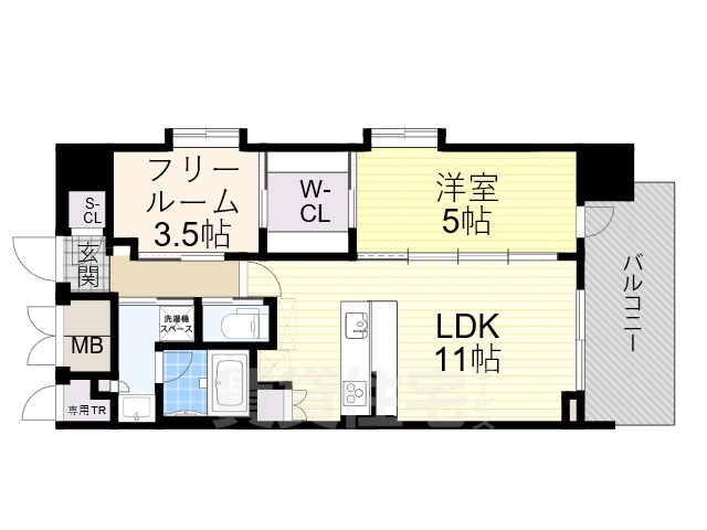 リッツ新大阪プレミアムの間取り