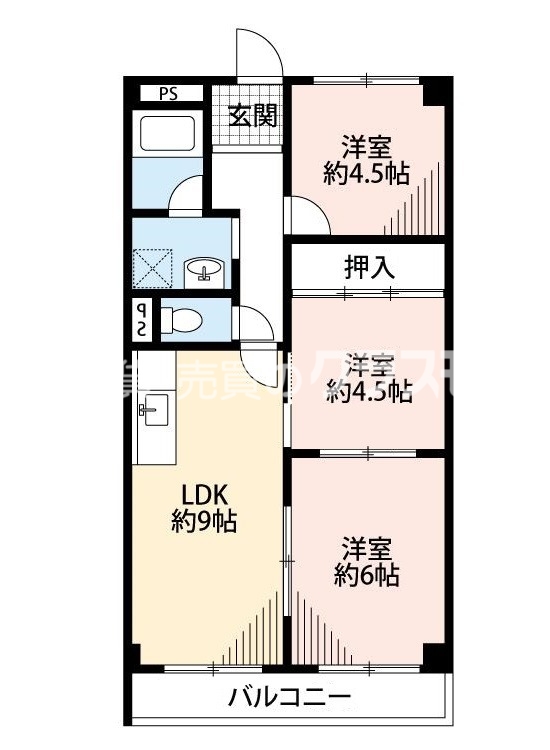 日海ハイツの間取り