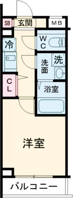 葛飾区柴又のマンションの間取り