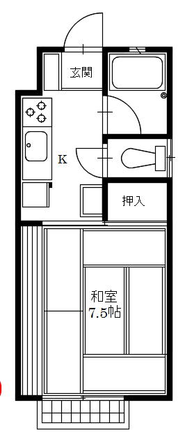 コセキコーポの間取り