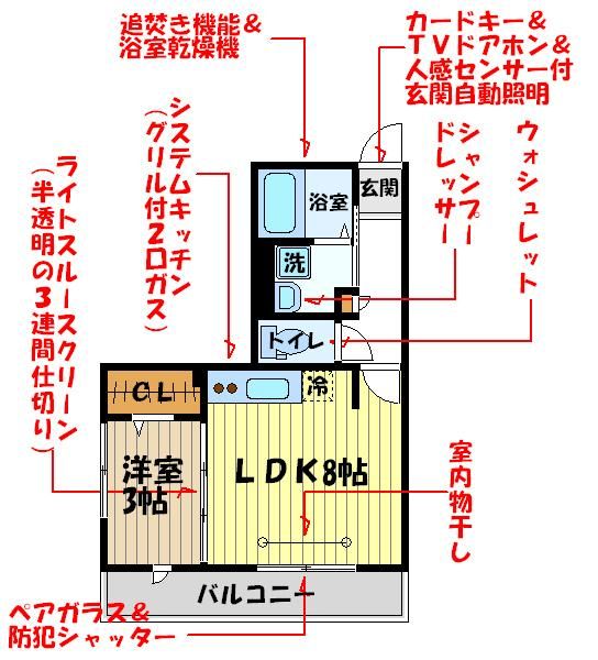 トレビナ武蔵野の間取り