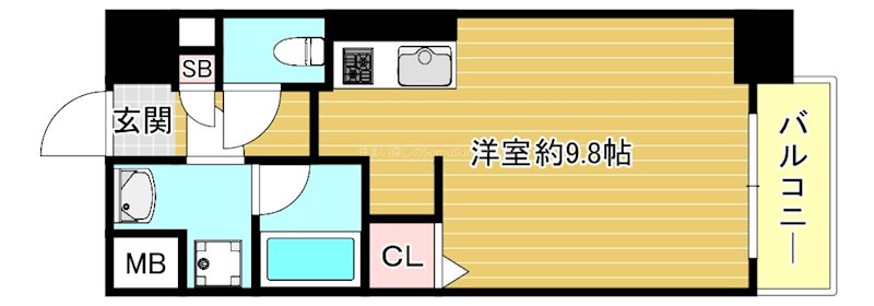 エグゼ大阪ドームIIの間取り