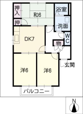 ハマハイツ第五の間取り