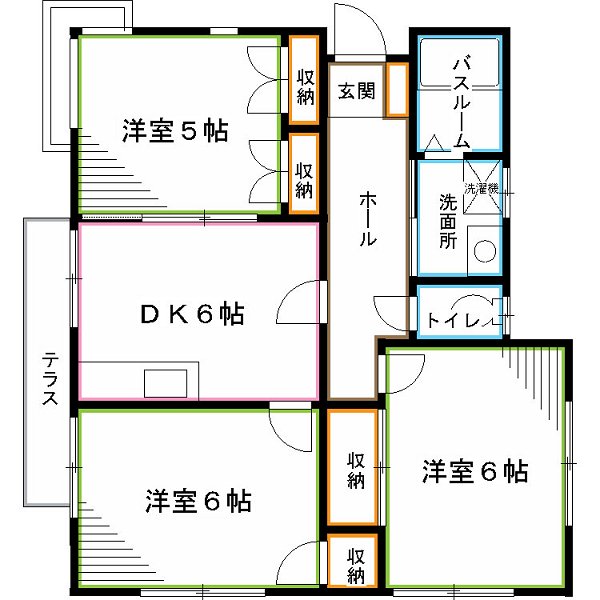 杉並区下井草のアパートの間取り