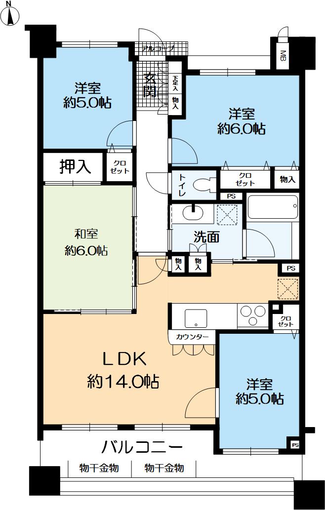 ディアステージ高槻真上町の間取り