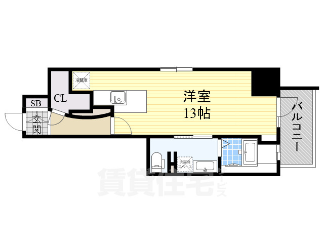 堺市堺区北花田口町のマンションの間取り