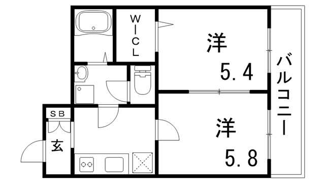 クレール久保の間取り