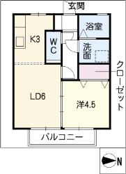 柿畑ハイムの間取り