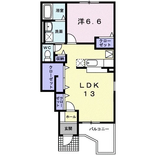 メゾンドまさかどＡの間取り