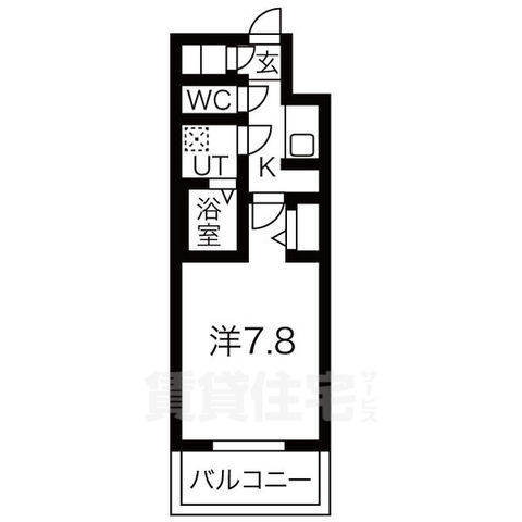 名古屋市中村区太閤のマンションの間取り