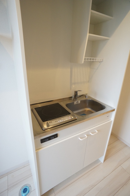 キッチン　火を使わず安心でお掃除も簡単なＩＨコンロ１口付です♪