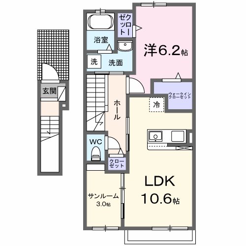 ミルソラーナIの間取り