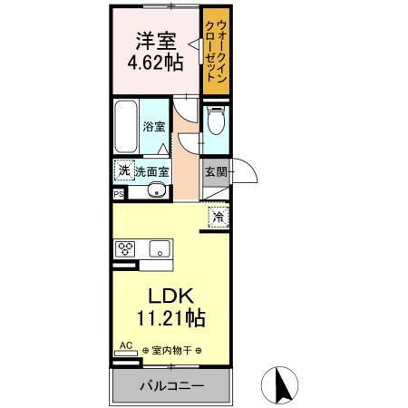 D-room岐南町八剣北の間取り