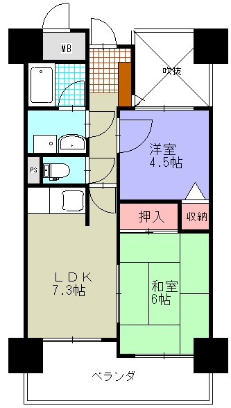 トーカンマンション不来方第３の間取り