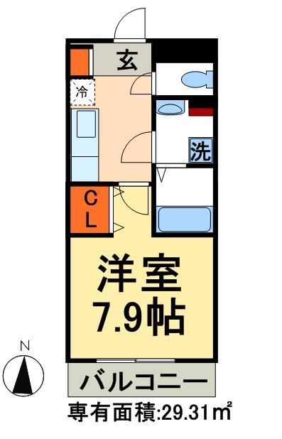 足立区古千谷本町のマンションの間取り