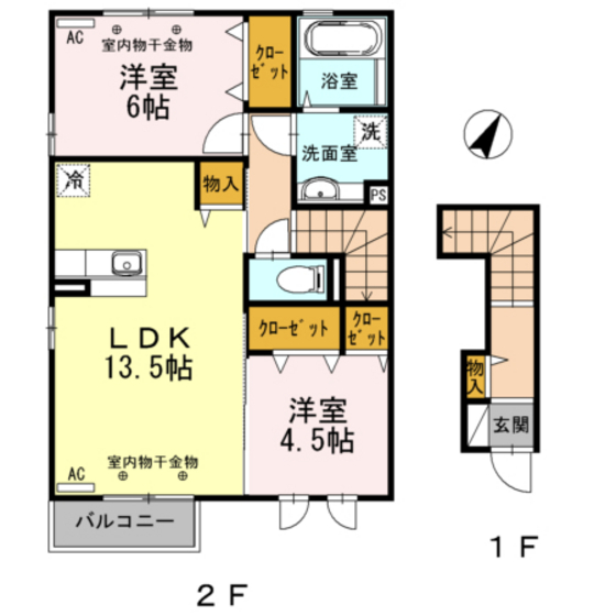 Ｄ－ｒｏｏｍ小矢部の間取り