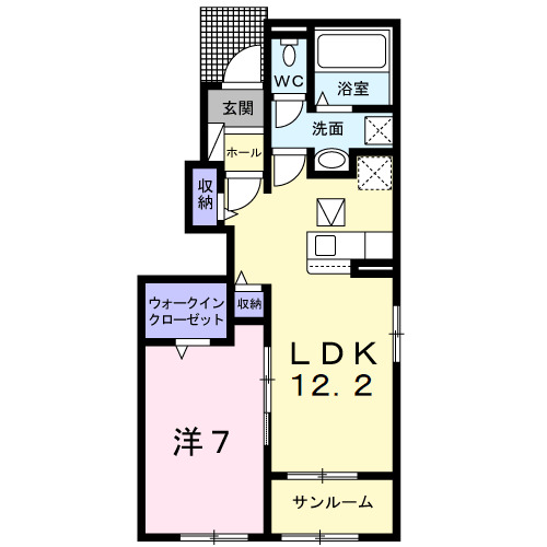 サウスコート　IIの間取り