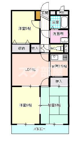 エスポワールM2の間取り