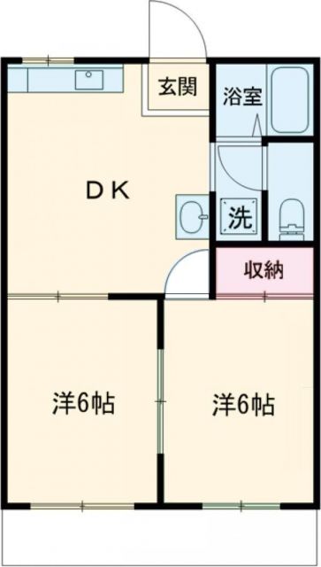 四日市市大字茂福のアパートの間取り