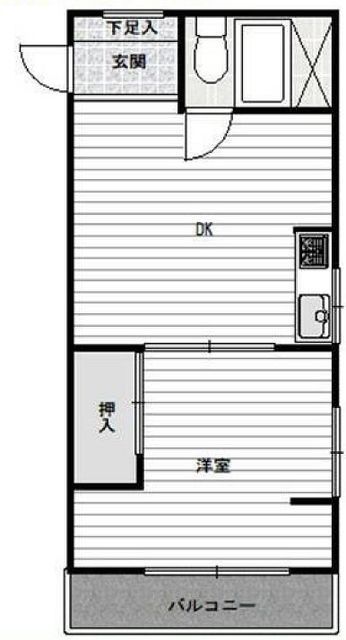 【調布市多摩川のマンションの間取り】