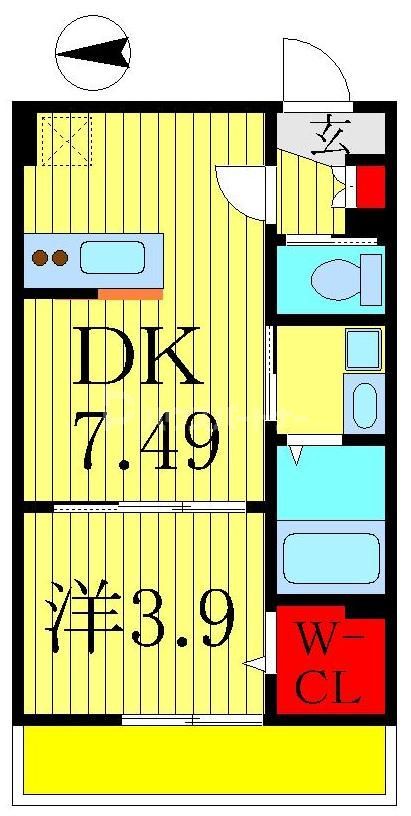 AJ南柏West　Iの間取り