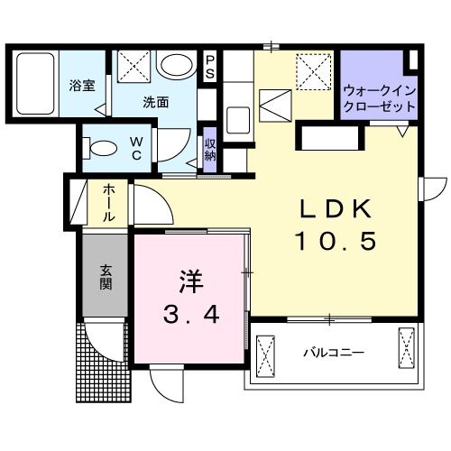 福島市瀬上町のアパートの間取り