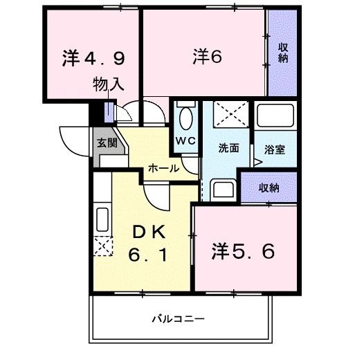 グレース下山の間取り