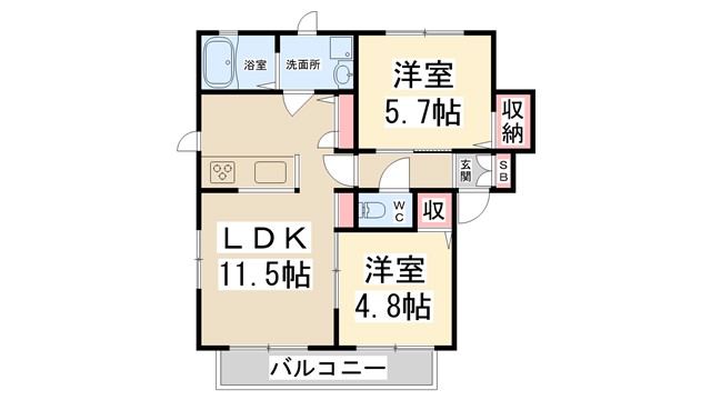 メゾンプルミエールの間取り