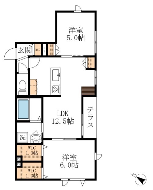 リヴィエールの間取り