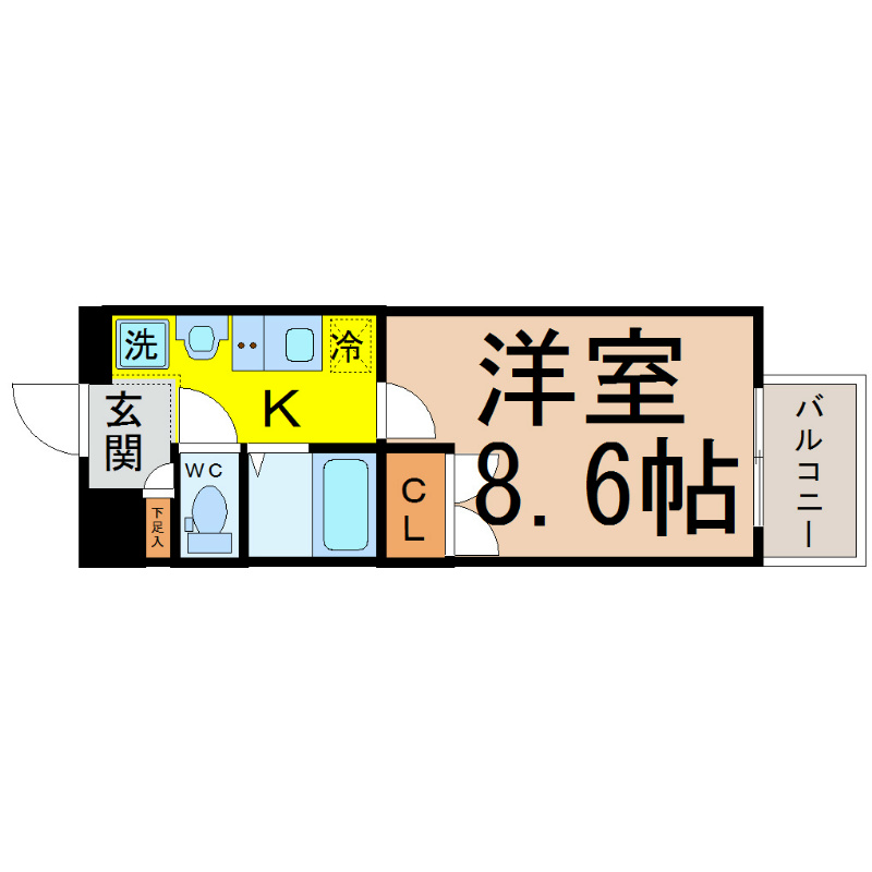 パルティール今池アネックスの間取り