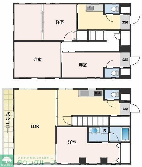 鎌倉市腰越のマンションの間取り