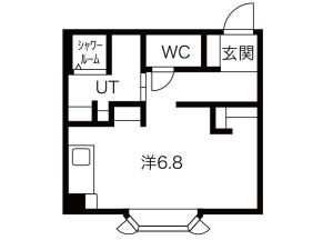 小樽市緑のマンションの間取り