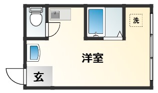 大阪市東淀川区淡路のマンションの間取り