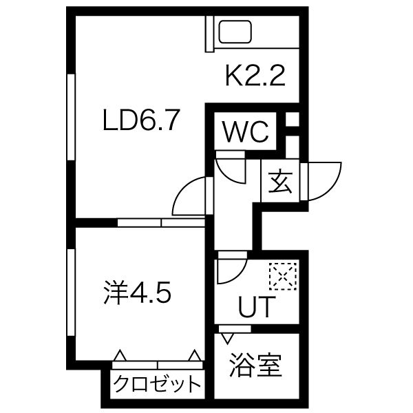 Terrace Natsume(テラスナツメ)の間取り