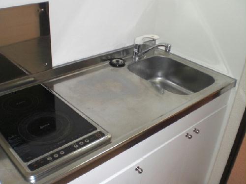 キッチン　電気コンロ2口