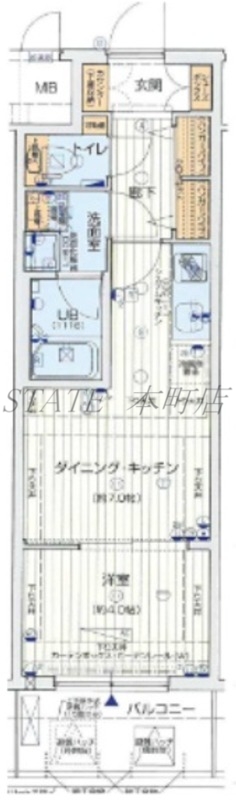 レオンコンフォート難波南の間取り