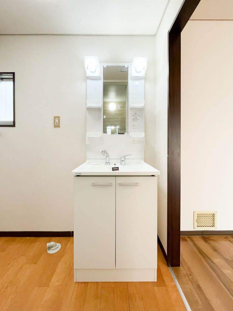 洗面設備　独立洗面台です。（シャンプードレッサー付き）