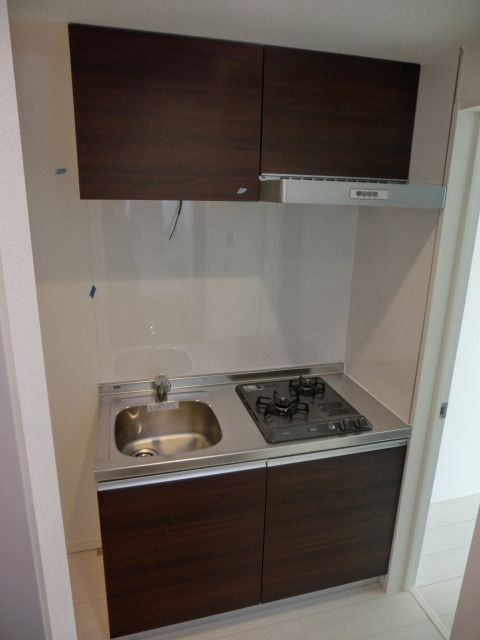 キッチン　２口ガスシステムキッチン