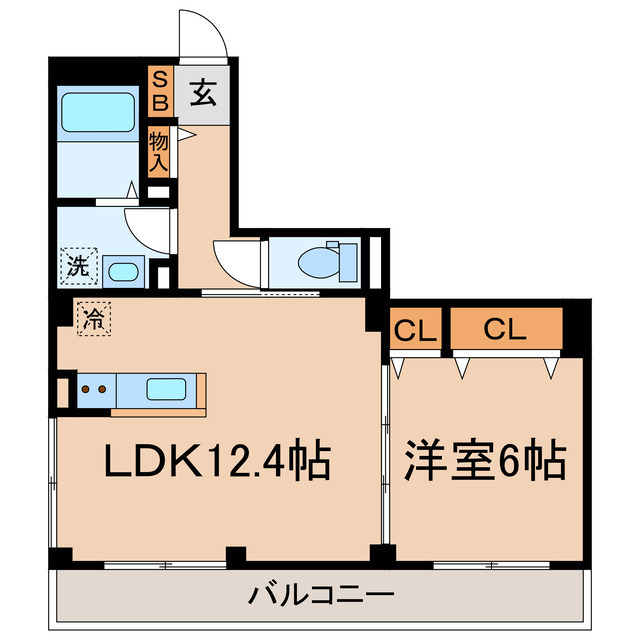 ブルーライン 高島町駅 徒歩8分 5階建 築12年の間取り写真