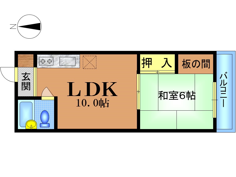 ヴィラ松島の間取り